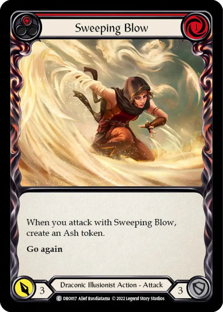 Sweeping Blow (Red) [Uprising] (Dromai Blitz Deck) - Flesh And Blood Single