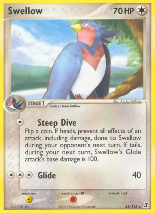 Swellow (32/113) [EX: Delta Species] - Pokemon Single