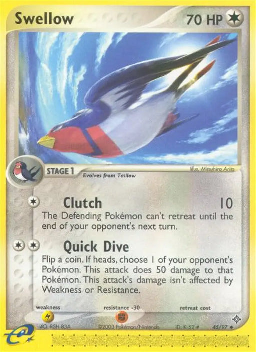 Swellow (45/97) [EX: Dragon] - Pokemon Single