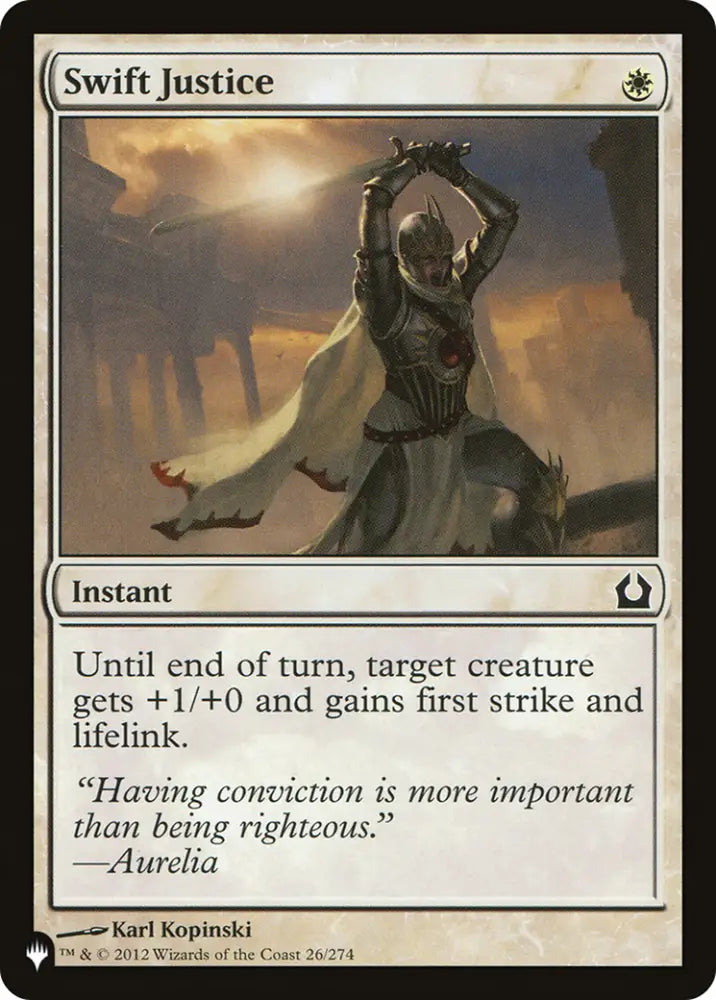 Swift Justice [The List] - MTG Single
