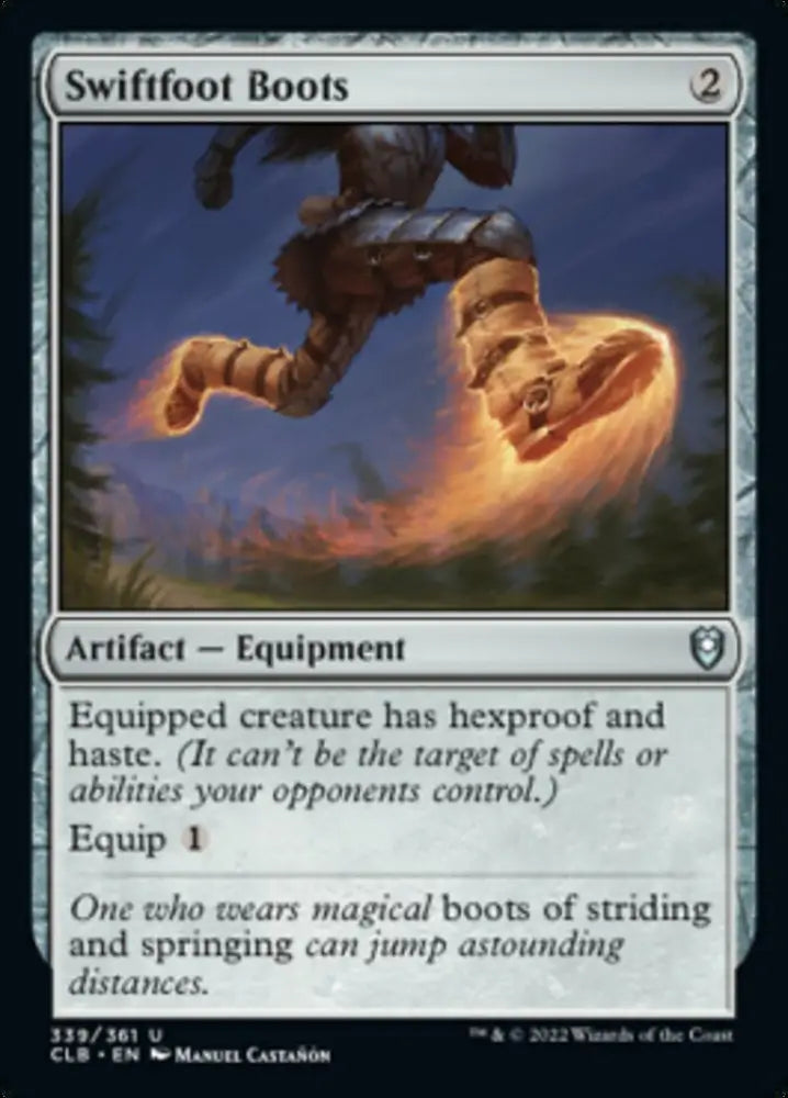 Swiftfoot Boots [Commander Legends: Battle for Baldur’s Gate] - MTG Single