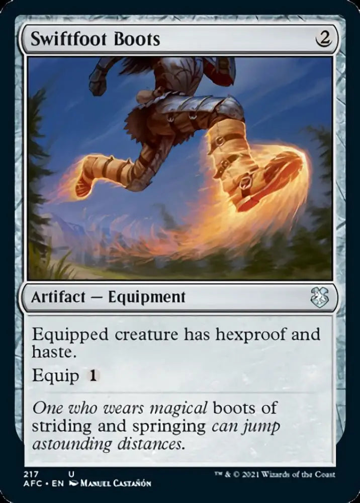 Swiftfoot Boots [Dungeons & Dragons: Adventures in the Forgotten Realms Commander] - MTG Single