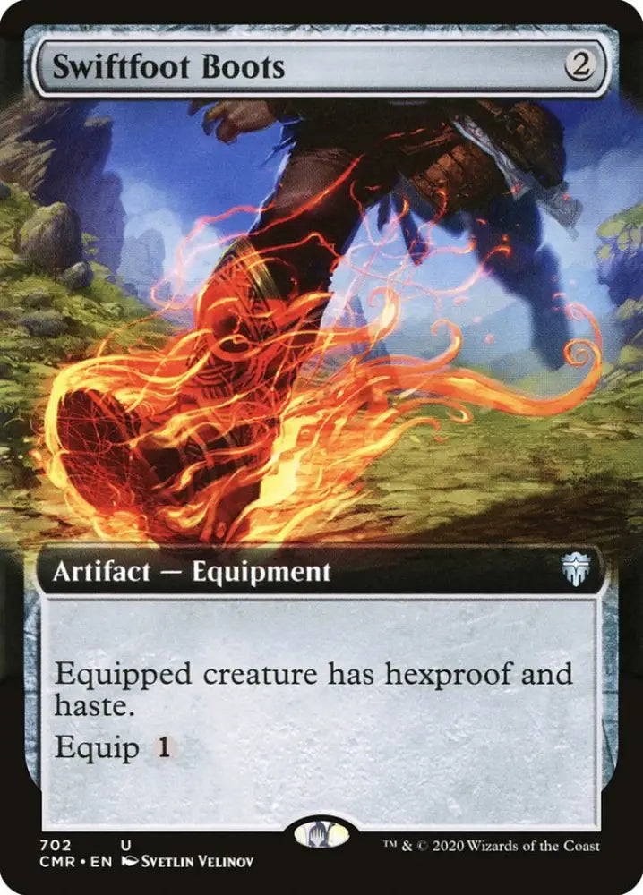 Swiftfoot Boots (Extended Art) [Commander Legends] - MTG Single