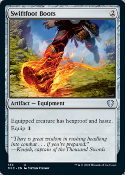 Swiftfoot Boots [Innistrad: Midnight Hunt Commander] - MTG Single
