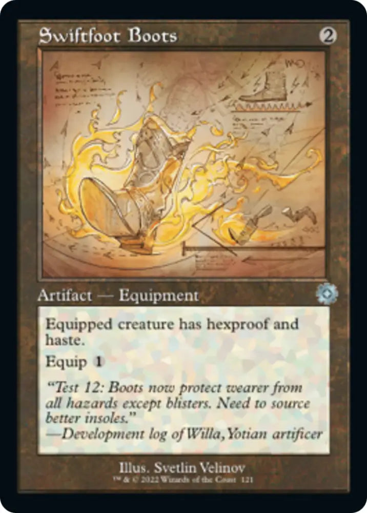 Swiftfoot Boots (Retro Schematic) [The Brothers’ War Retro Artifacts] - MTG Single