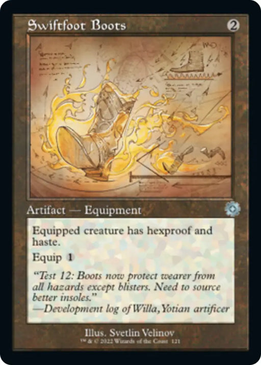 Swiftfoot Boots (Retro Schematic) [The Brothers’ War Retro Artifacts] - MTG Single