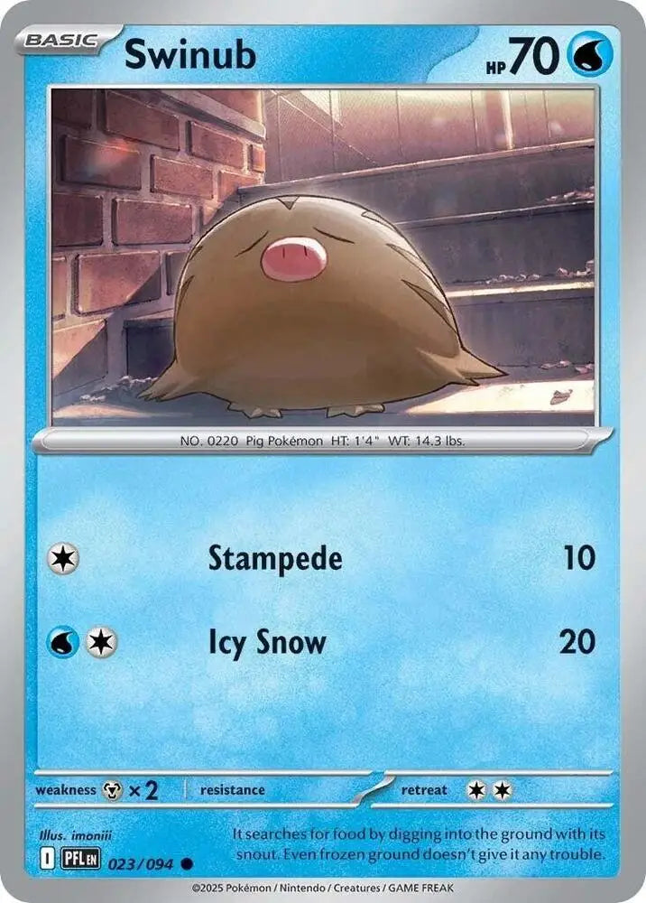 Swinub (023/094) [ME02: Phantasmal Flames]