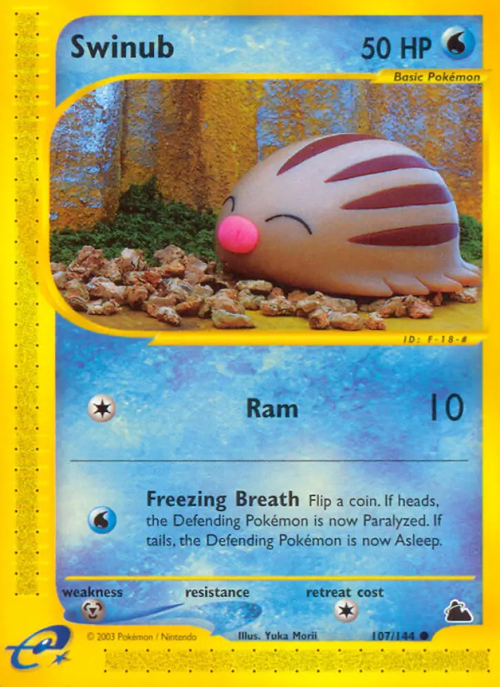 Swinub (107/144) [Skyridge] - Pokemon Single