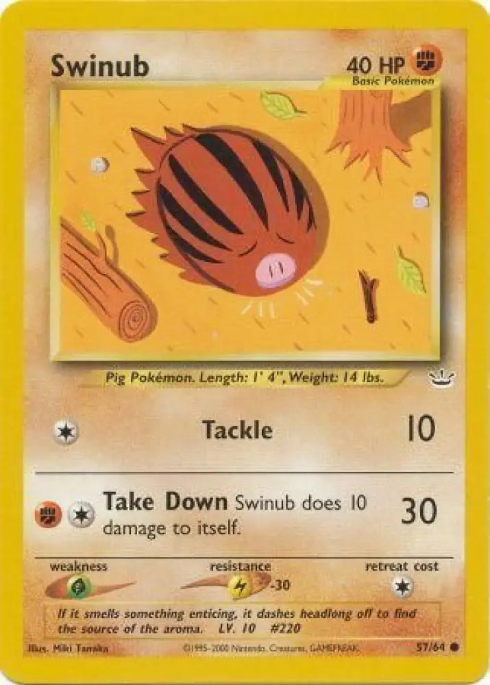 Swinub (57/64) [Neo Revelation Unlimited] - Pokemon Single