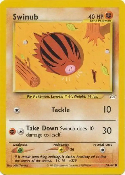 Swinub (57/64) [Neo Revelation Unlimited] - Pokemon Single