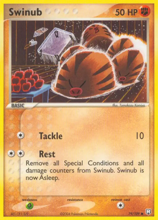 Swinub (79/109) [EX: Team Rocket Returns] - Pokemon Single