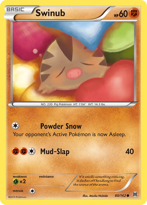 Swinub (80/162) [XY: BREAKthrough] - Pokemon Single