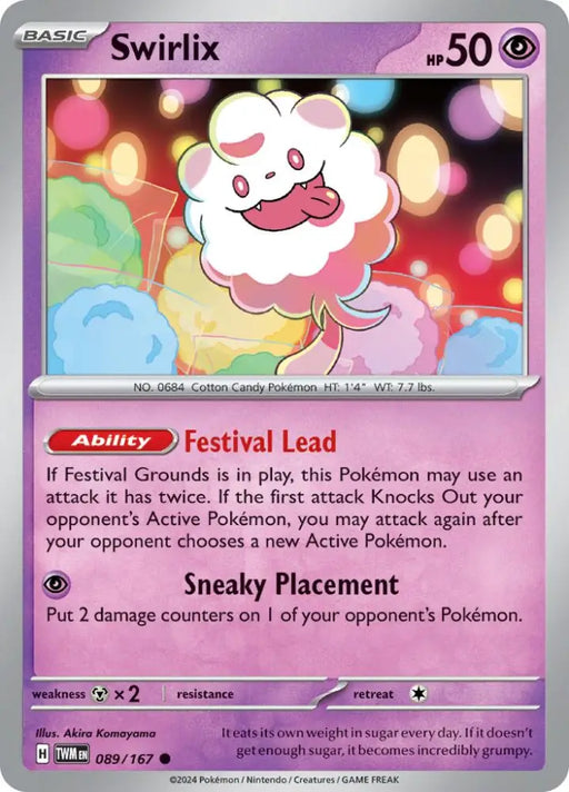 Swirlix (089/167) [Scarlet & Violet: Twilight Masquerade] - Pokemon Single