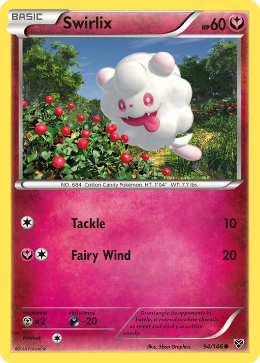 Swirlix (94/146) [XY: Base Set] - Pokemon Single