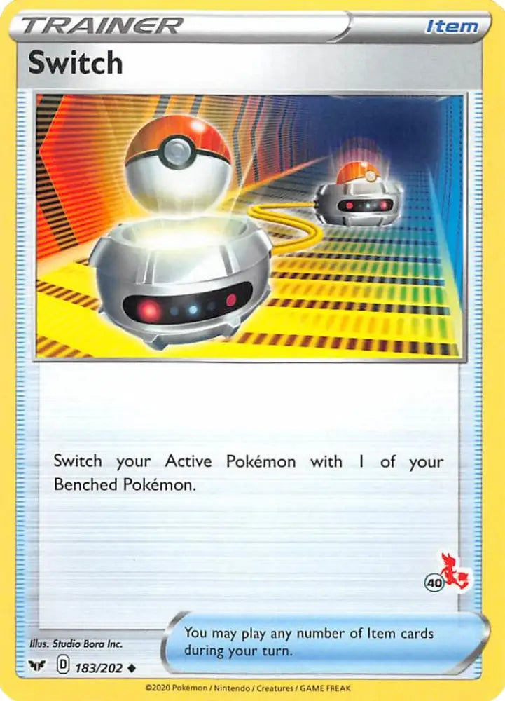 Switch (183/202) (Cinderace Stamp #40) [Battle Academy 2022] - Pokemon Single