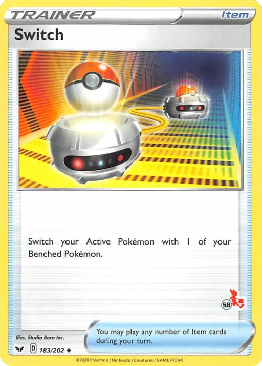 Switch (183/202) (Cinderace Stamp #58) [Battle Academy 2022] - Pokemon Single