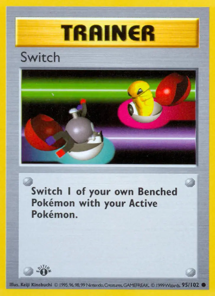 Switch (95/102) (Shadowless) [Base Set 1st Edition] - Pokemon Single