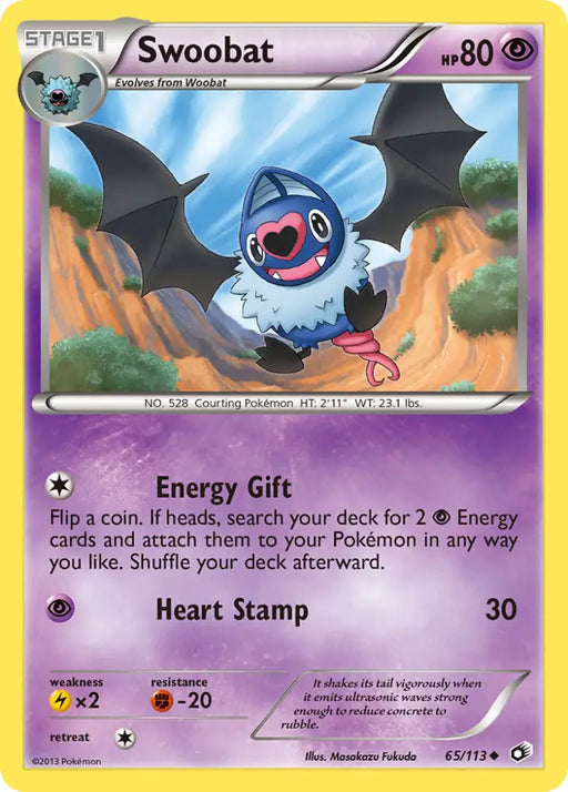 Swoobat (65/113) [Black & White: Legendary Treasures] - Pokemon Single