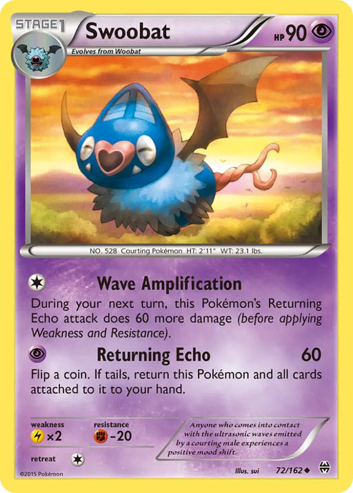 Swoobat (72/162) [XY: BREAKthrough] - Pokemon Single