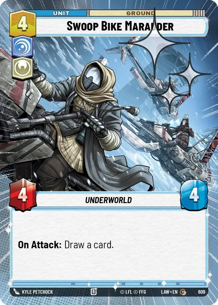 Swoop Bike Marauder (Hyperspace Foil) (609) [A Lawless Time]