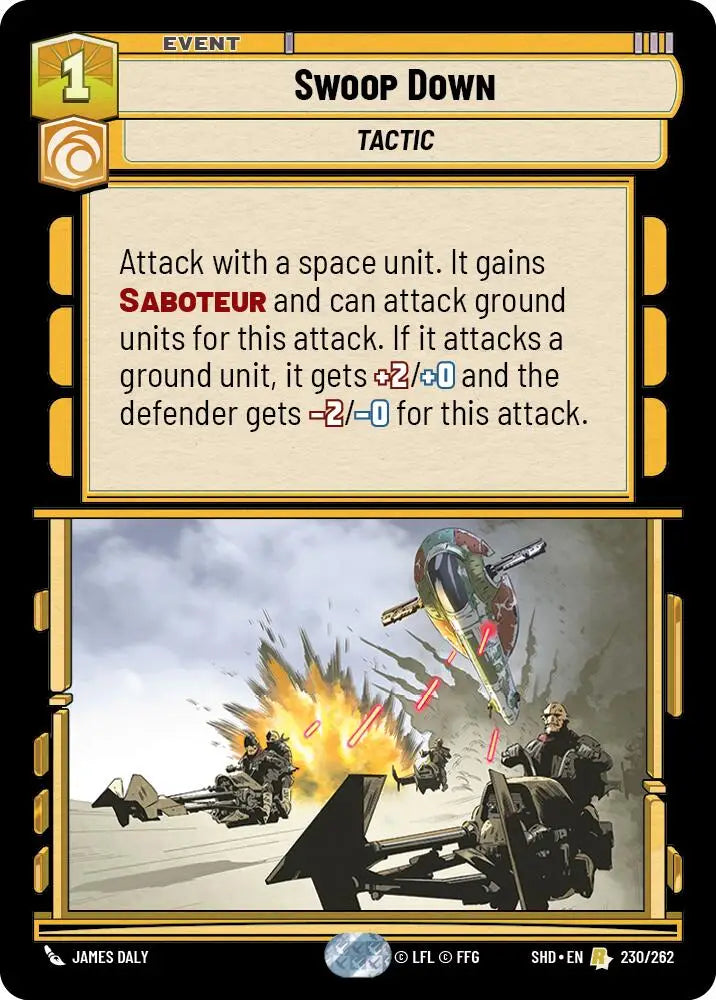 Swoop Down (230/262) [Shadows of the Galaxy] - Star Wars: Unlimited Single