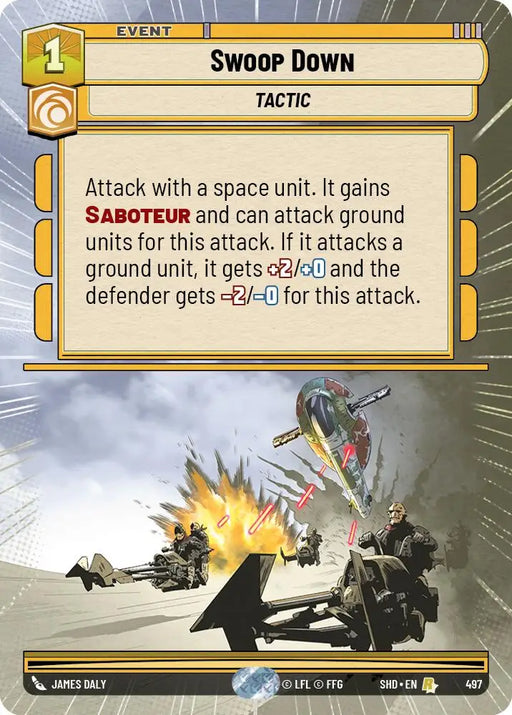 Swoop Down (Hyperspace) (497) [Shadows of the Galaxy] - Star Wars: Unlimited Single