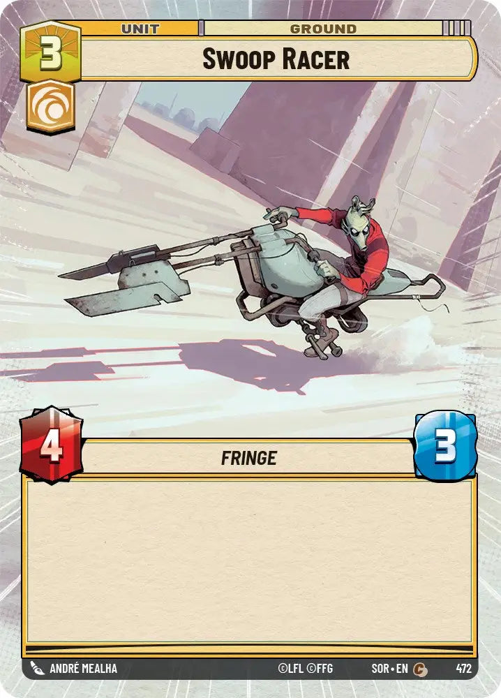 Swoop Racer (Hyperspace) (472) [Spark of Rebellion] - Star Wars: Unlimited Single