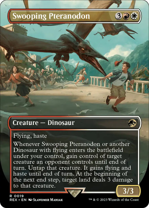 Swooping Pteranodon (Borderless) [Jurassic World Collection] - MTG Single