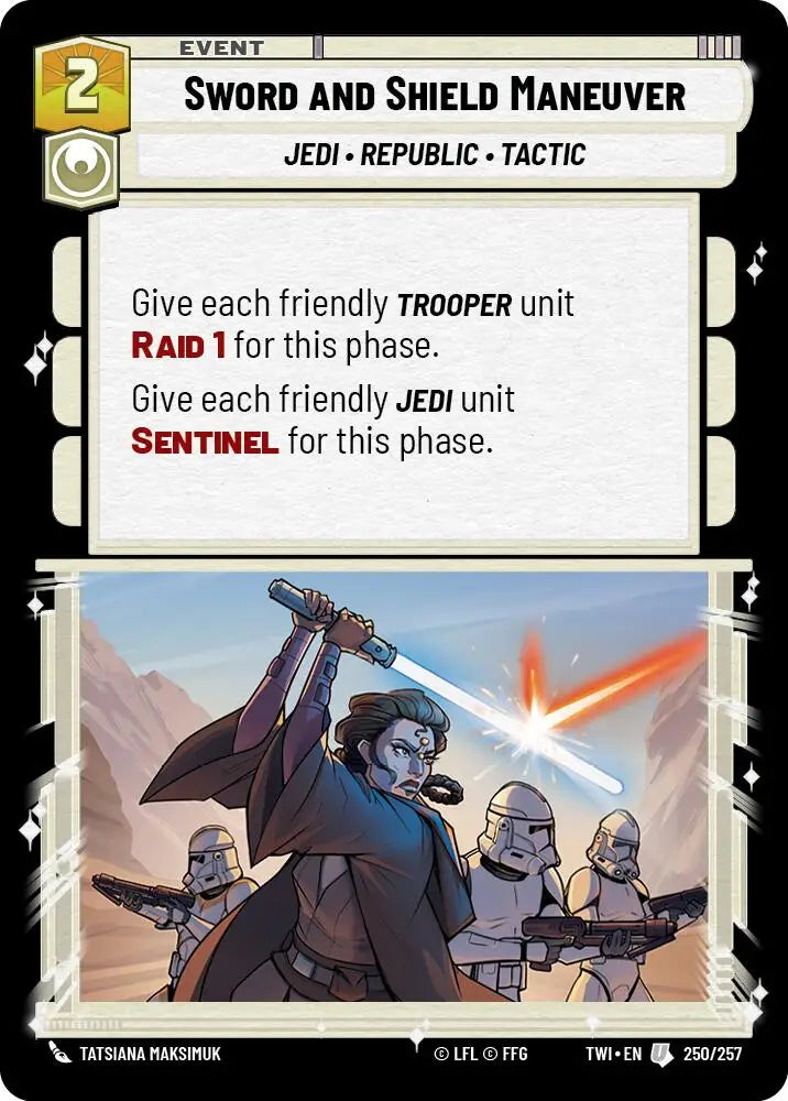 Sword and Shield Maneuver (250/257) [Twilight of the Republic] - Star Wars: Unlimited Single