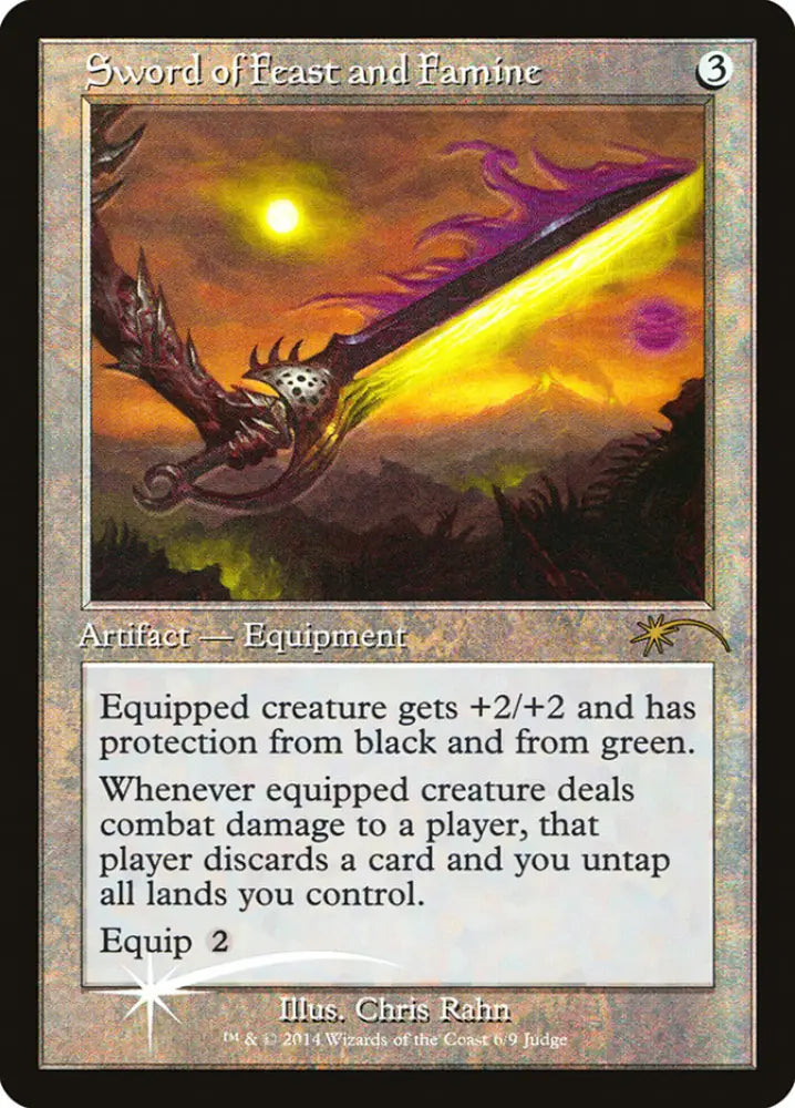 Sword of Feast and Famine [Judge Gift Cards 2014] - MTG Single