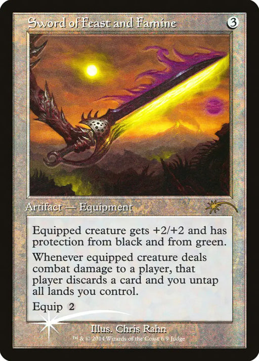 Sword of Feast and Famine [Judge Gift Cards 2014] - MTG Single