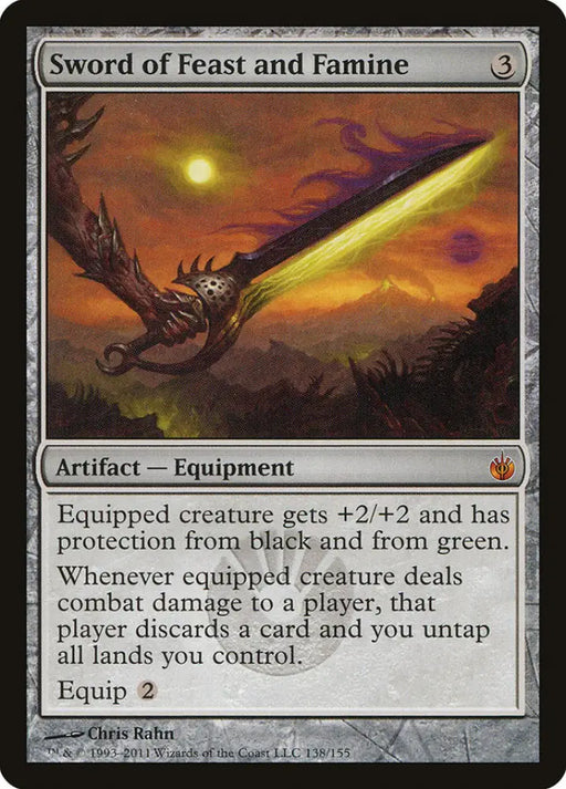 Sword of Feast and Famine [Mirrodin Besieged] - MTG Single