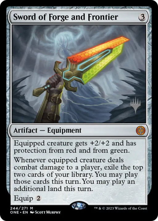 Sword of Forge and Frontier (Promo Pack) [Phyrexia: All Will Be One Promos] - MTG Single