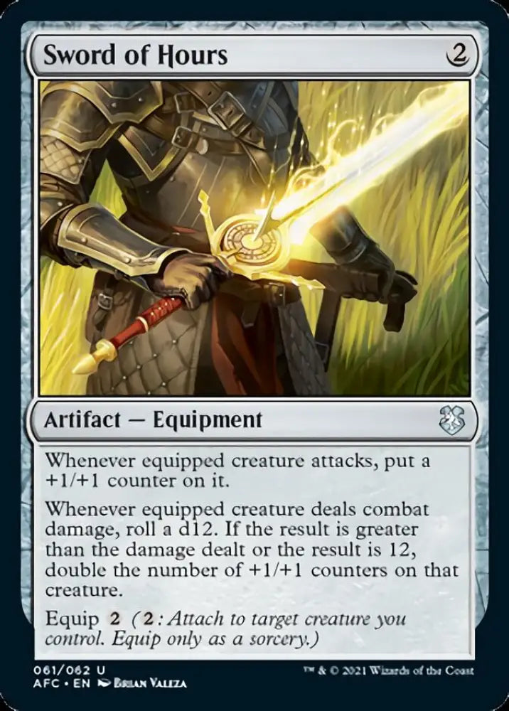 Sword of Hours [Dungeons & Dragons: Adventures in the Forgotten Realms Commander] - MTG Single