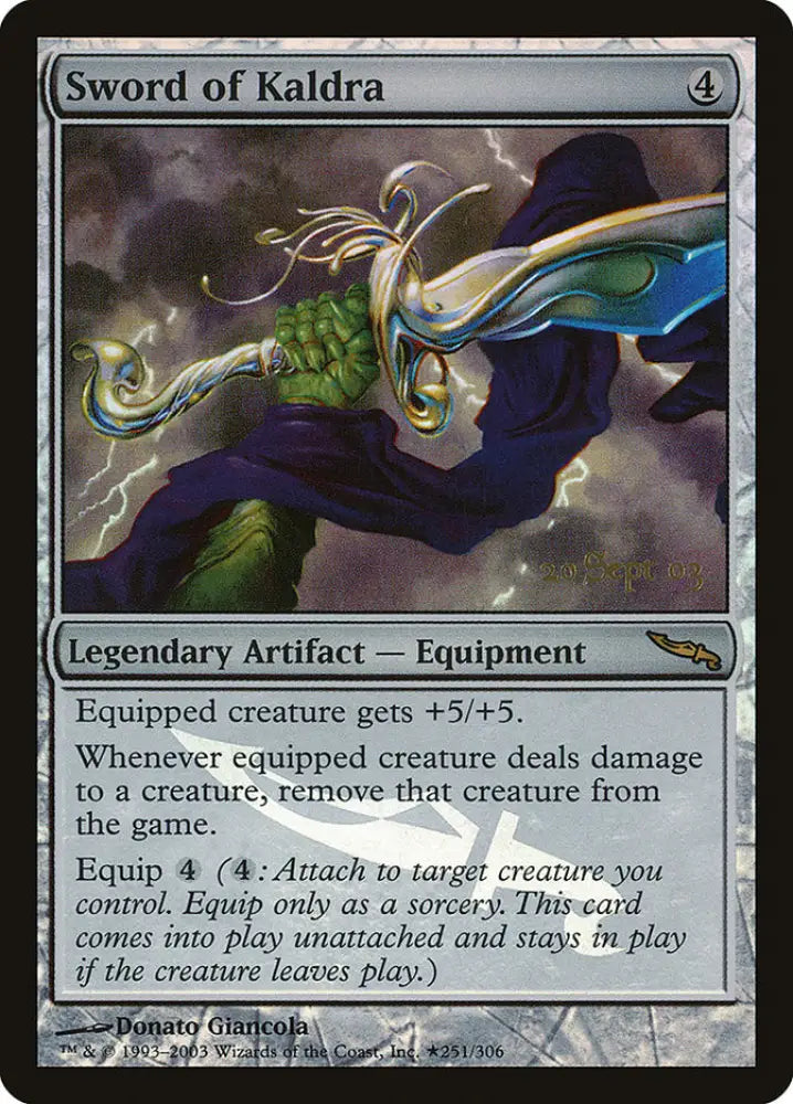 Sword of Kaldra [Mirrodin Promos] - MTG Single