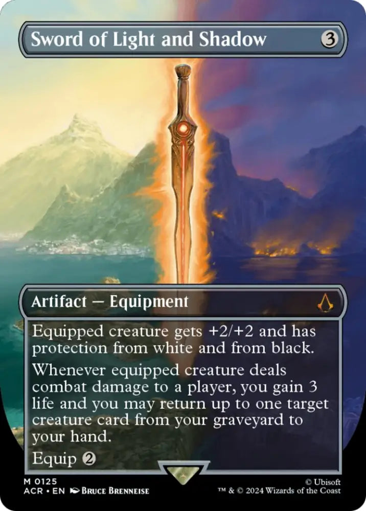 Sword of Light and Shadow (Borderless) [Assassin’s Creed] - MTG Single