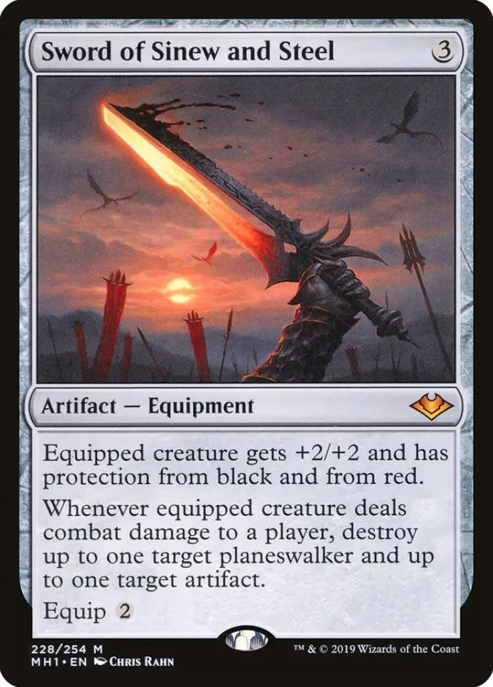 Sword of Sinew and Steel [Modern Horizons] - MTG Single