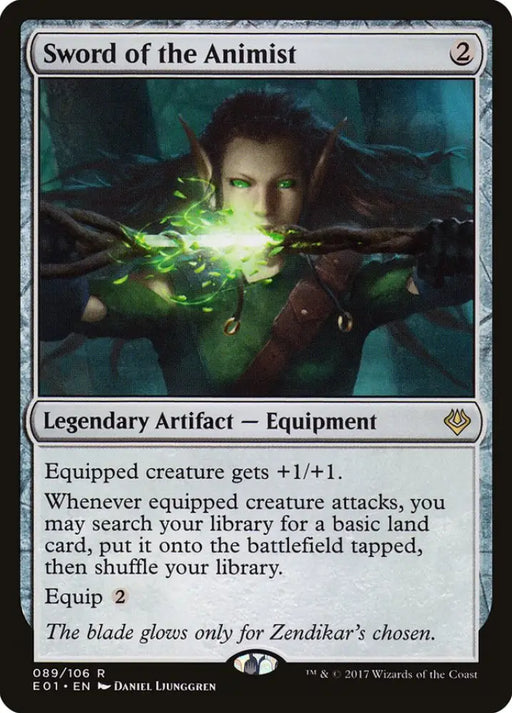 Sword of the Animist [Archenemy: Nicol Bolas] - MTG Single