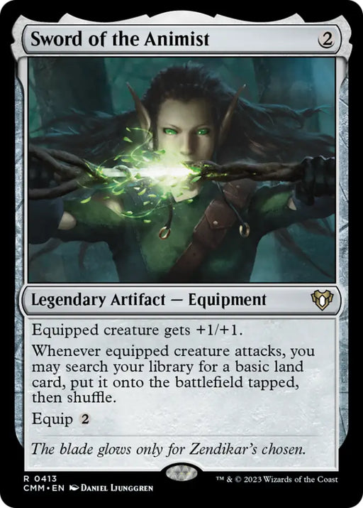 Sword of the Animist [Commander Masters] - MTG Single