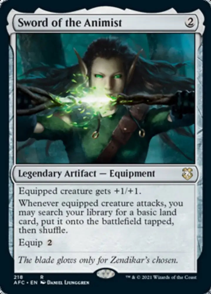 Sword of the Animist [Dungeons & Dragons: Adventures in the Forgotten Realms Commander] - MTG Single