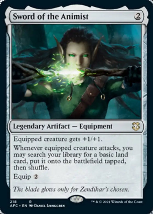 Sword of the Animist [Dungeons & Dragons: Adventures in the Forgotten Realms Commander] - MTG Single