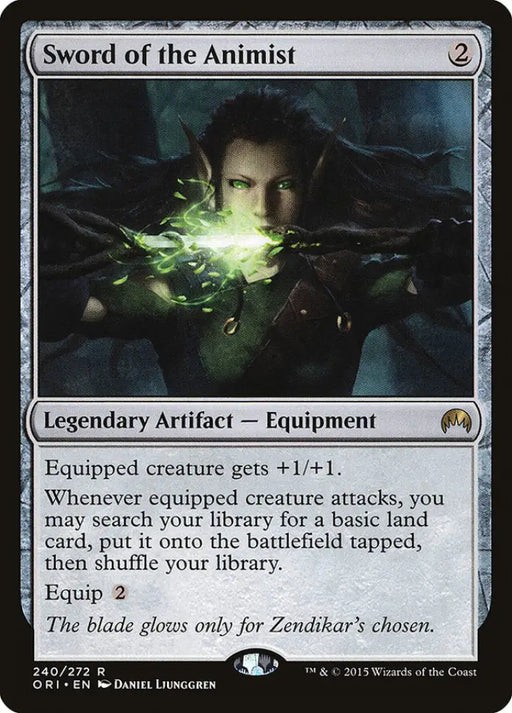 Sword of the Animist [Magic Origins] - MTG Single