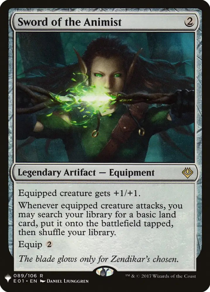 Sword of the Animist [Mystery Booster] - MTG Single