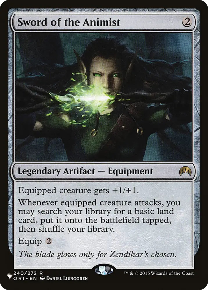 Sword of the Animist [Secret Lair: Angels] - MTG Single