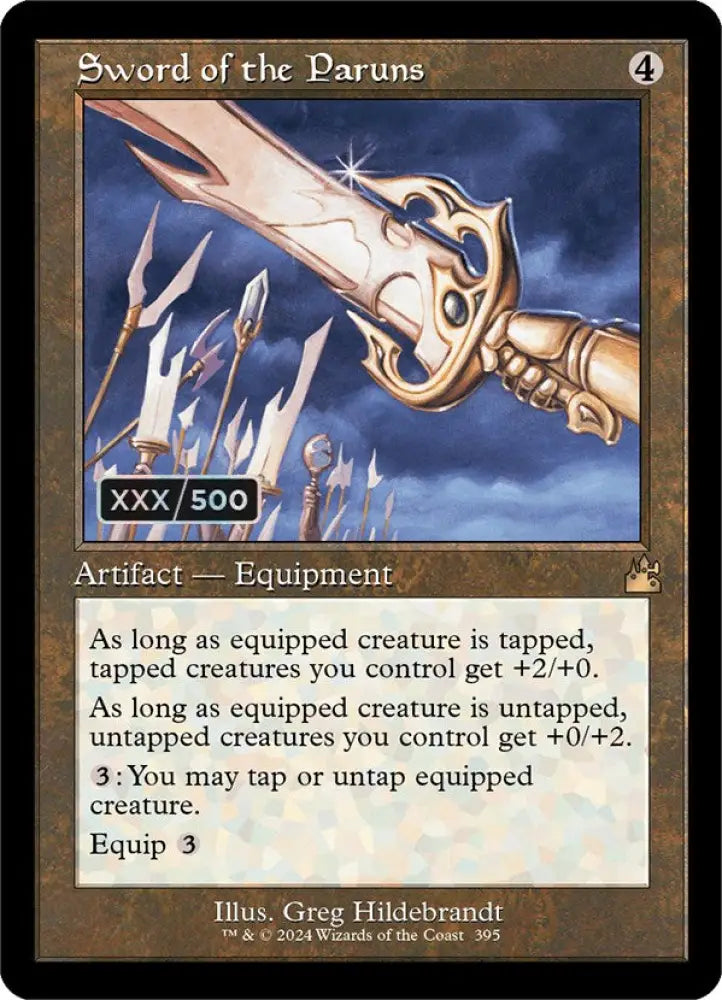 Sword of the Paruns (Retro) (Serialized) [Ravnica Remastered] - MTG Single