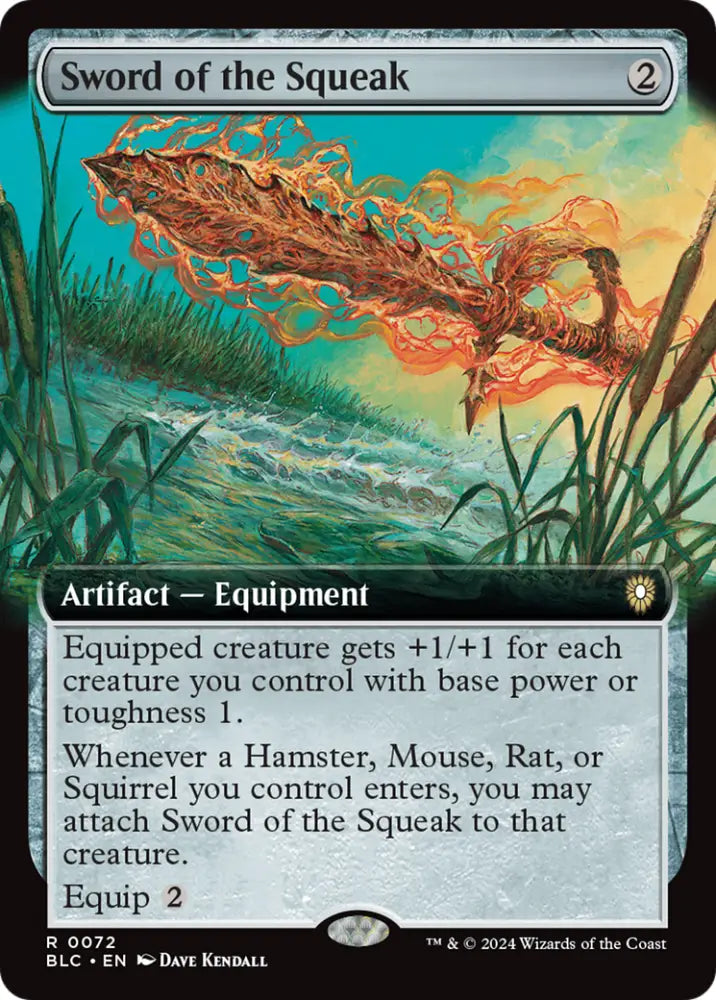 Sword of the Squeak (Extended Art) [Bloomburrow Commander] - MTG Single