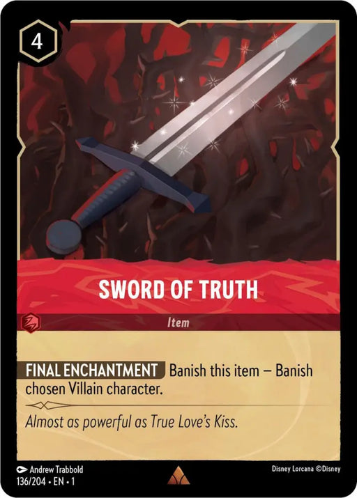 Sword of Truth (136/204) [The First Chapter] - Lorcana Single