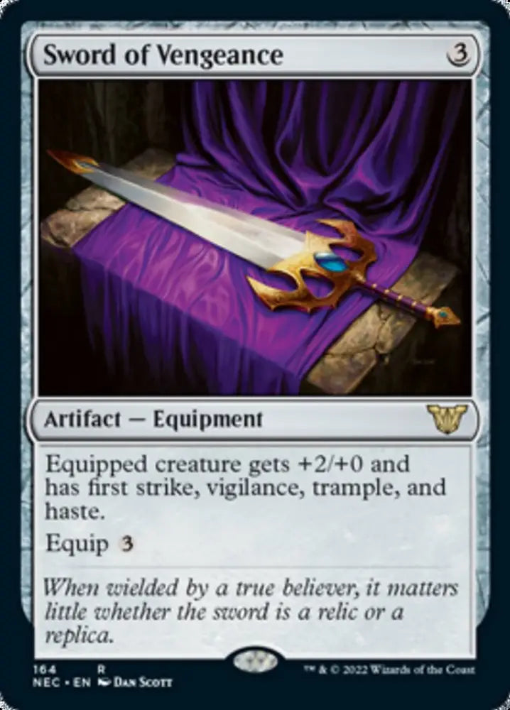 Sword of Vengeance [Kamigawa: Neon Dynasty Commander] - MTG Single