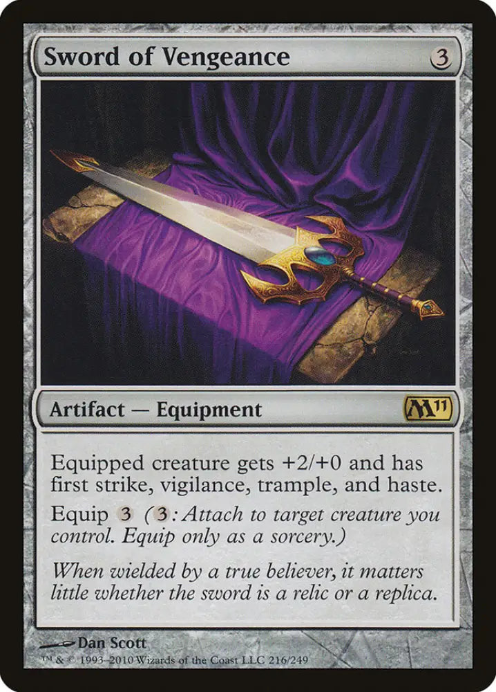 Sword of Vengeance [Magic 2011] - MTG Single