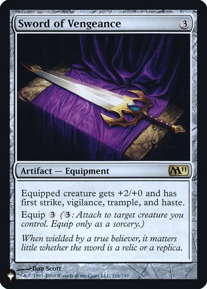 Sword of Vengeance [Secret Lair: Heads I Win Tails You Lose] - MTG Single